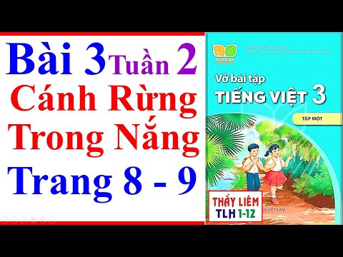 Video Vở Bài Tập Tiếng Việt Lớp 3 Bài 3 Tuần 2 | Cánh Rừng... - YouTube