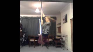 Front hook variation pole dance