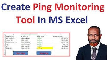 How To Create Ping Monitoring Tool In Microsoft Excel