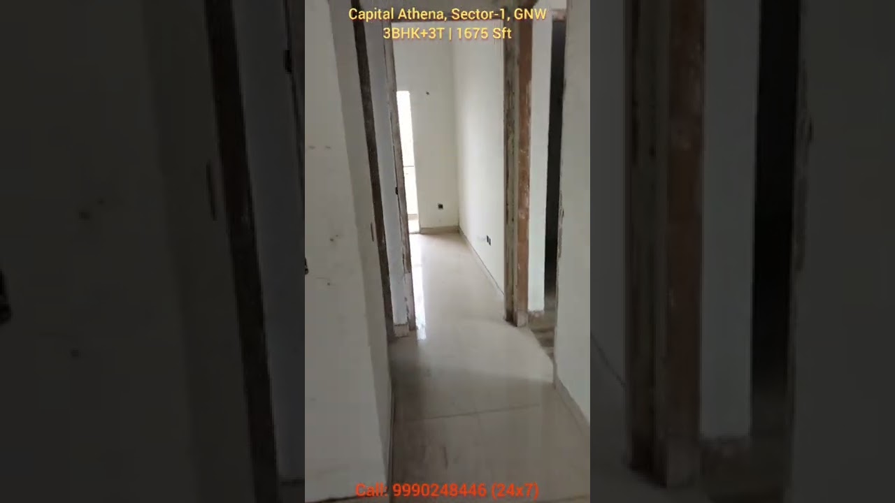 Capital Athena, Sector-1, Noida Extension | Ready to move Flat | 1675 Sft | 3BHK | Call: 9990248446