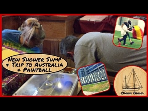 New Shower Sump Project, Shot with a rubber pellet & Head to Australia