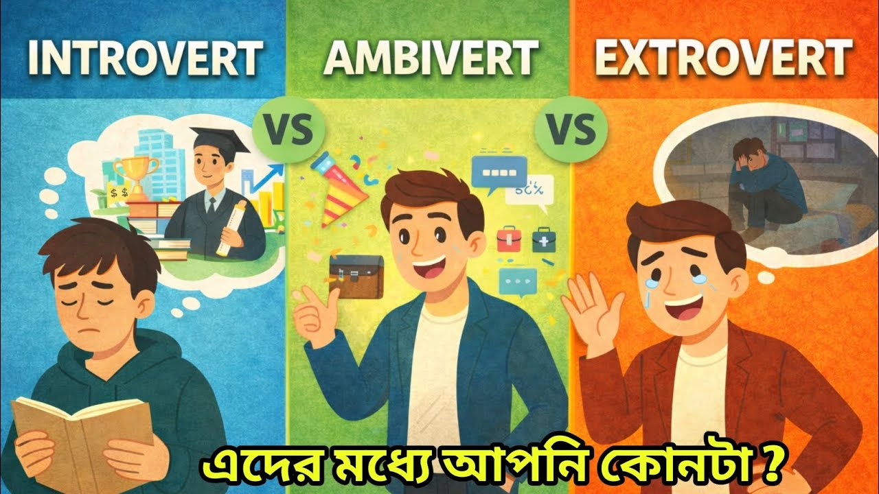 আপনি মানুষ হিসাবে কেমন? Introvert VS Extrovert নাকি Ambivert ~ আপনি ...