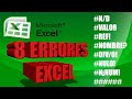 8 ERRORES de EXCEL mas Comunes y sus SOLUCIONES