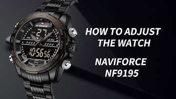 Time Setting丨Hot Sales Naviforce Watch NF9195 Sports Style Cool Dual Display Watch