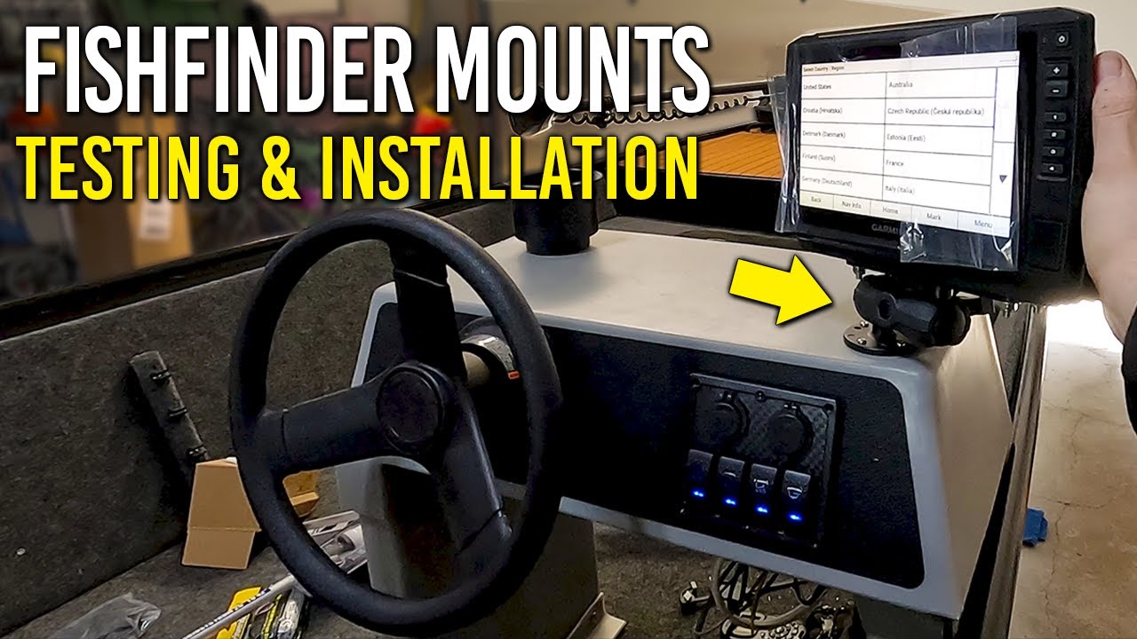 RAM Mount Fish Finder Unboxing Review & Installation