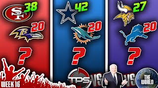 2023 NFL Week 16 PICKS, PREDICTIONS & PRIZES! TPS vs Madden vs THE WORLD!!!