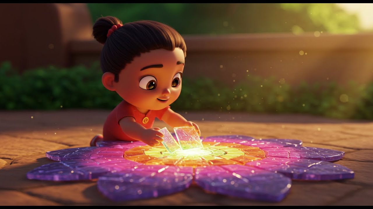 Baby Uma’s Glass Mosaic Meadow 🌸✨ | Colorful Animated Nursery Rhyme for Toddlers