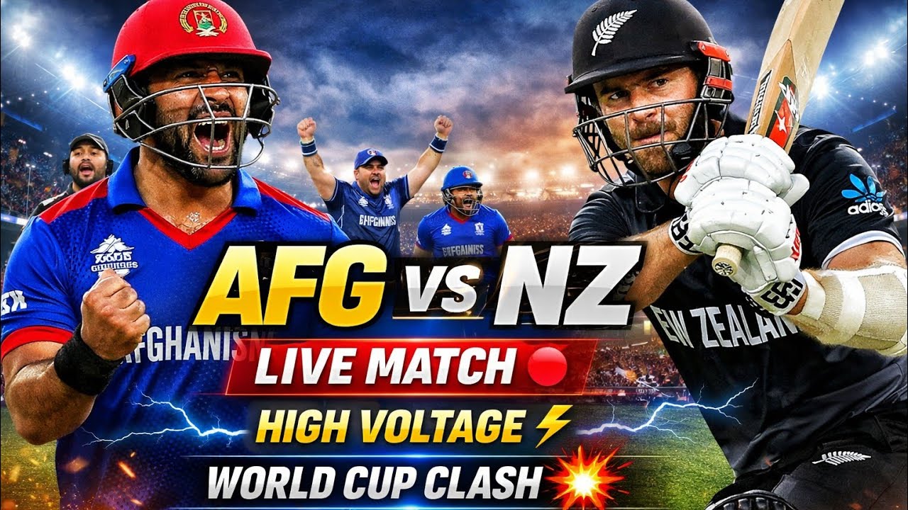 🔴Afghanistan vs New Zealand Live Match Today 🔴 | AFG vs NZ Full HD | World Cup High Voltage Match 💥
