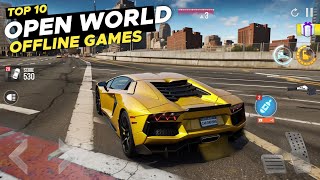 TOP 10 Best New HIGH GRAPHICS Offline Open World Car Games for Android & iOS 2024 PART screenshot 1