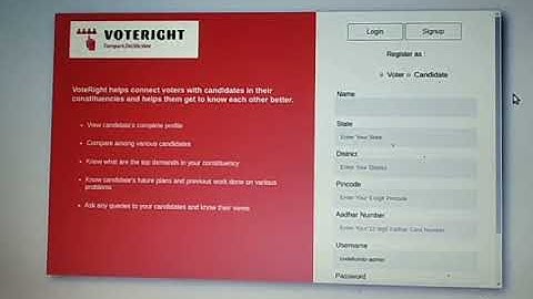 Codefundo 2019 Voteright