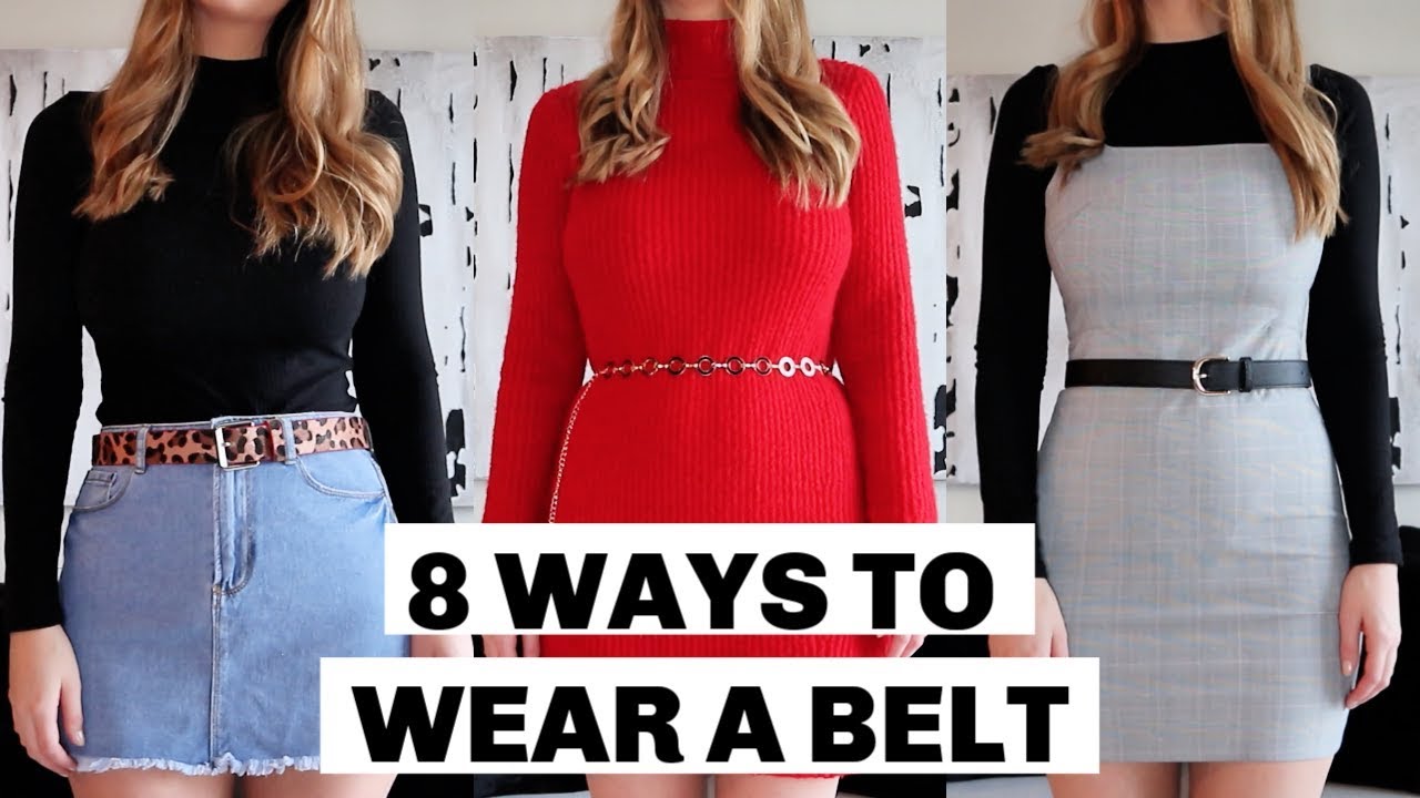 8 Ways to Wear a Belt - YouTube