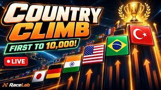 COUNTRY CLIMB LIVE 🌍 RACE 2 PART 7 — Scores Continue! First to 10,000 Wins | RaceLab