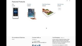 Odoo Building Block - Product Slider Preview