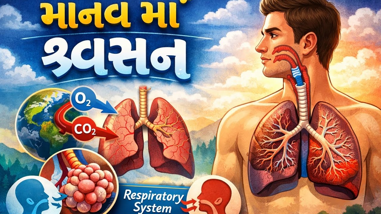 શ્વસન: માનવ શરીર કેવી રીતે શ્વાસ લે છે?#gkquiz #gk 