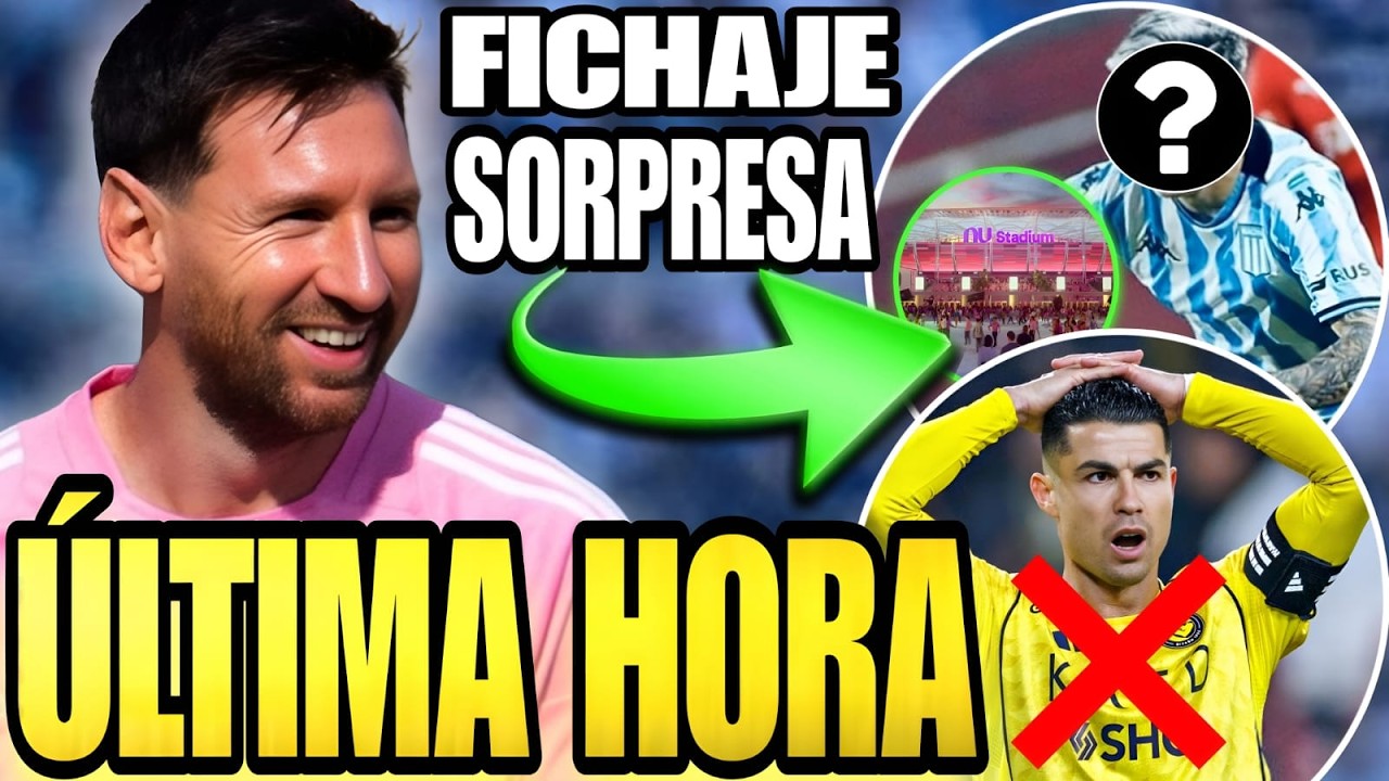 🚨 MESSI PODRÍA tener un FICHAJE más en MIAMI 🤩 NUEVO ESTADIO oficial ✅️ CONFIRMAN LESIÓN de CR7 💥