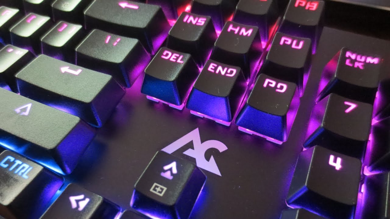 ACGAM Anti-ghosting RGB Gaming Keyboard Review - YouTube