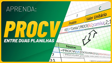 COMO FAZER PROCV NO EXCEL ENTRE DUAS PLANILHAS ✅