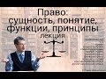 Право: сущность, понятие, функции, принципы