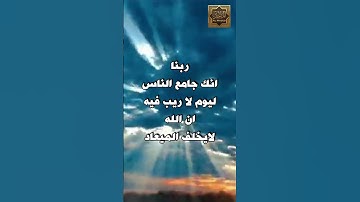 آيات رائعة من سورة آل عمران | بصوت مشاري العفاسى