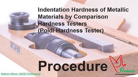 Poldi Hardness Tester