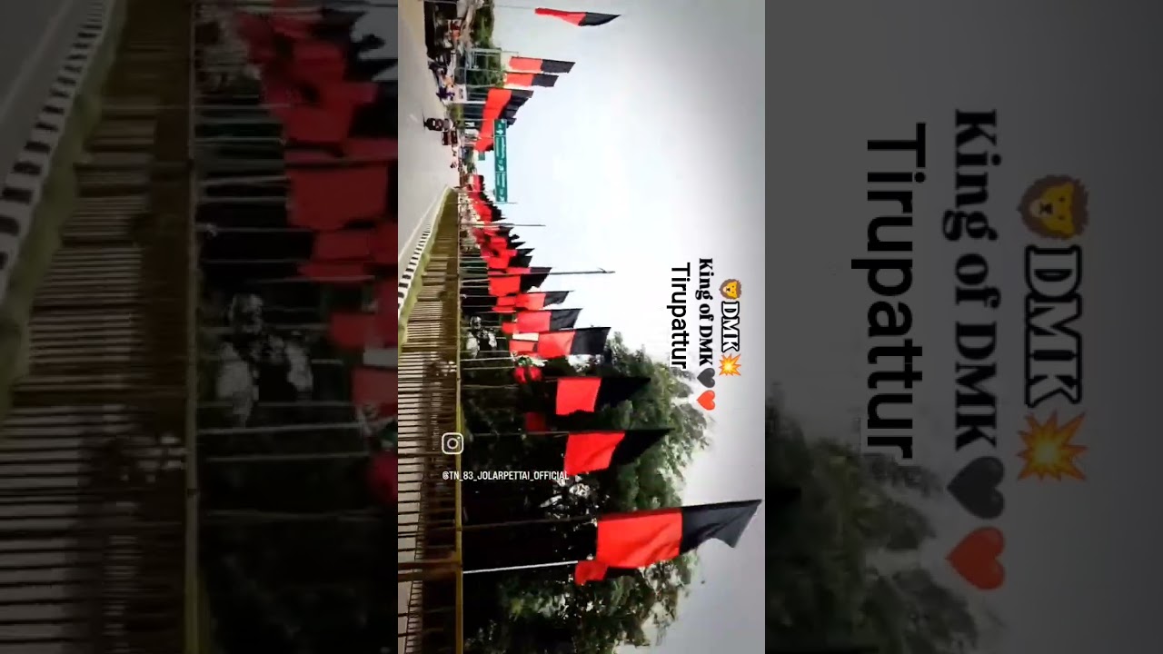 king of DMK tirupattur👍