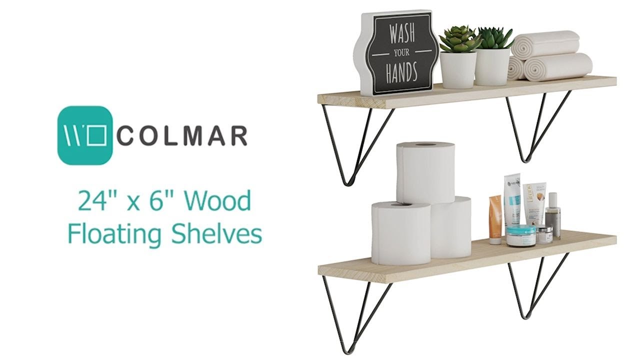 COLMAR 36 Farmhouse Bathroom Shelves for Over The Toilet Storage