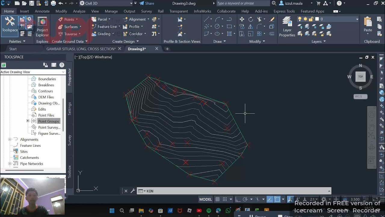 TUTORIAL MEMBUAT KONTUR UPI DARI APLIKASI WAYPOINT DI CIVIL 3D