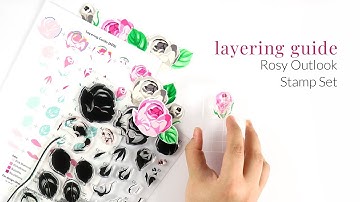 3-Minute Guide to Altenew Layering Stamps - Rosy Outlook Stamp Set