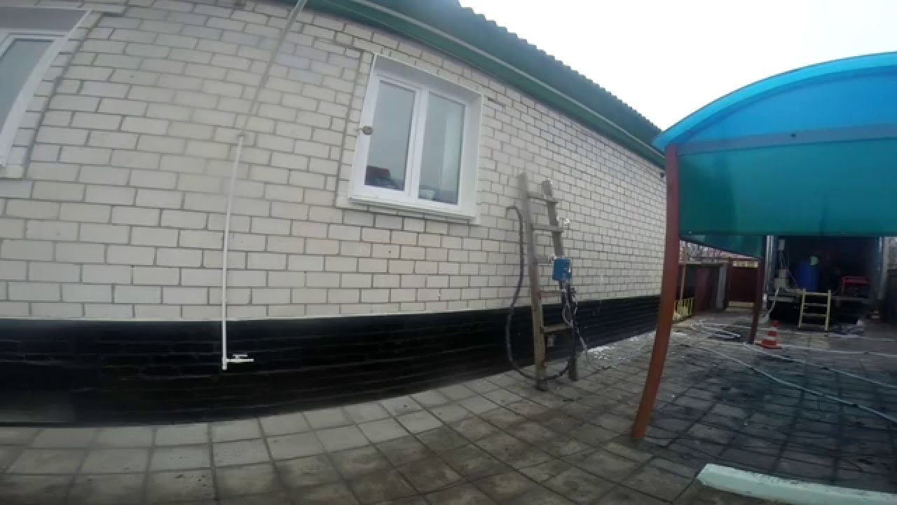 Утепление жидким пенопластом в Новоаннинске. - YouTube