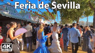 Feria de Abril 2023 de Sevilla 💃🎡 Seville's April Fair - Day 4k Virtual Walk Tour, Spain 🇪🇸