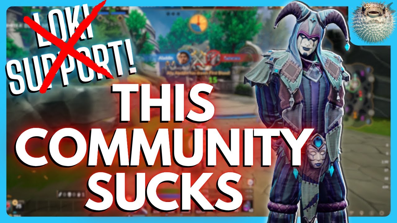 Пытаюсь показать поддержку Локи, но игроки Smite теперь только F6, поэтому я ругаюсь по поводу со...