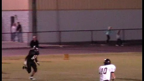 brannon catches a pass and is tackled by david pri...