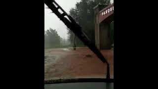 abundante lluvia de este sábado. en Jesus Maria