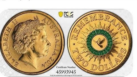 One of the Earlier Coloured $2 Coins