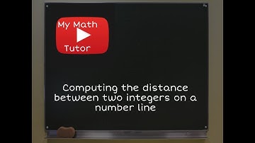 ALEKS | Computing the distance between two integers on a number line