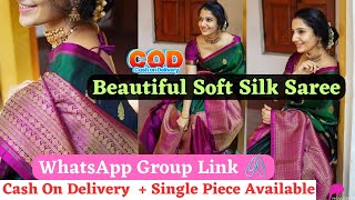 EP 175 Beatiful Soft Silk Saree || Whatsapp Group Link Available || Cash On Delivery | screenshot 3