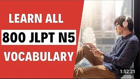 Learn All 800 JLPT N5 Vocabulary (Complete!). Japanese language live🔴