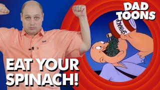 Does Spinach Really Make Your Strong? Ancient Fistory 1953 Popeye Dadtoons Episode 11