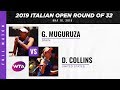 Garbiñe Muguruza vs. Danielle Collins | Full Match | 2019 Italian Open Round of 32