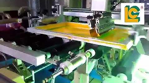Automatic two colour cylinder UV Screen Printer