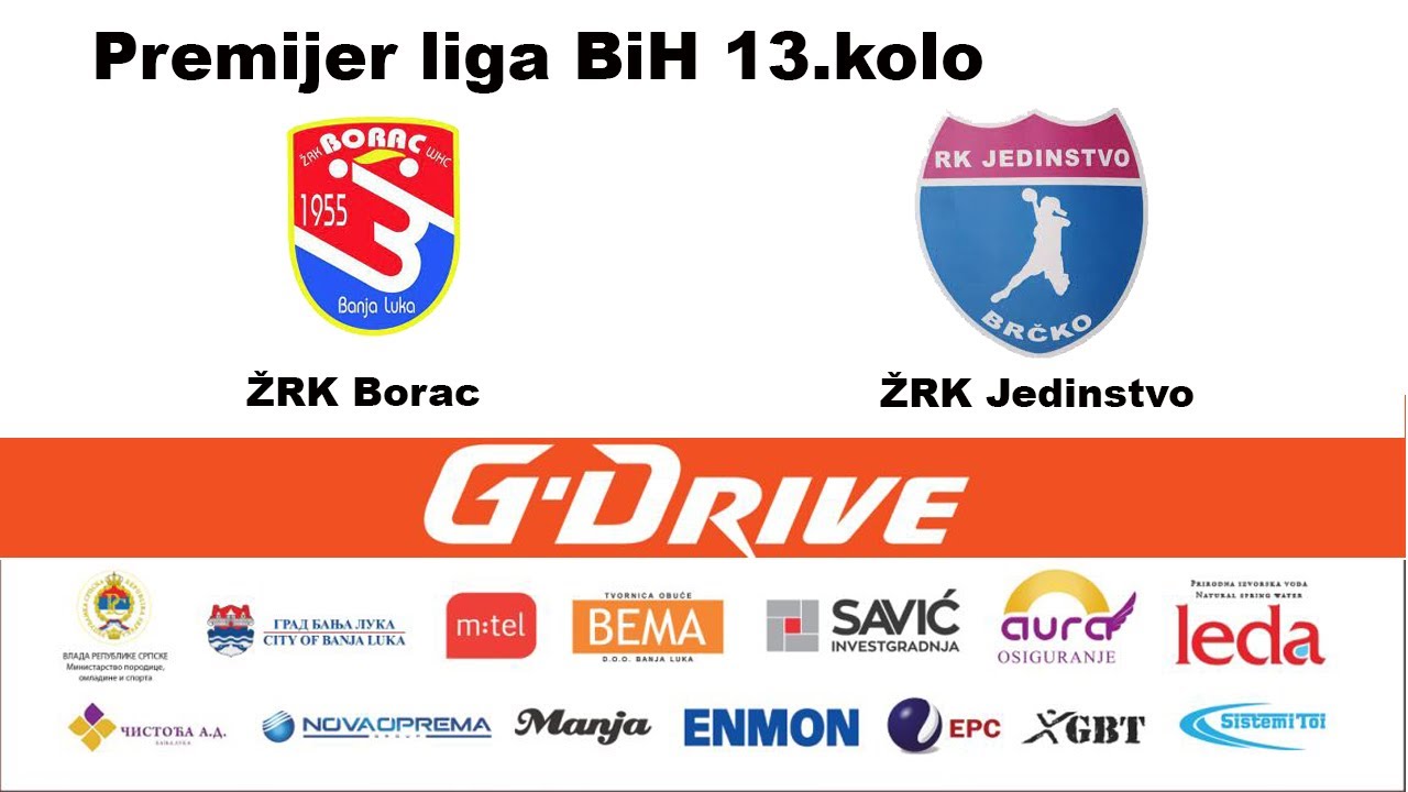 ŽRK Borac vs ŽRK Jedinstvo Premijer liga BiH 13. kolo sezona 2021/22