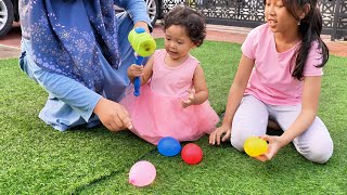 Keysha Belajar Berhitung 123 Sambil Bermain Balon - Kids Fun Playing Balloons