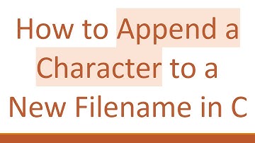 How to Append a Character to a New Filename in C