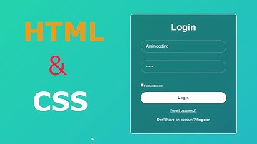 How to make A Website With Login And Register Page | HTML CSS & JavaScript.| Amin Coding