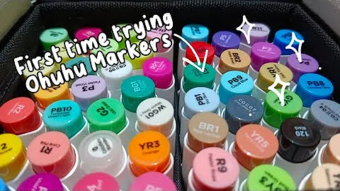 Trying out OHUHU markers for the first time 🌿