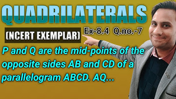 P and Q are the mid-points of the opposite sides AB and CD of a parallelogram ABCD. AQ intersects