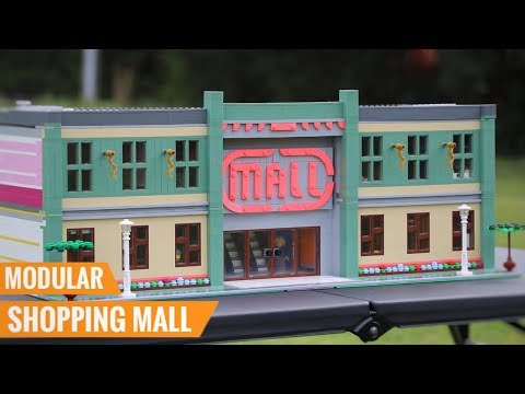 Para construir Articulación Explícito HUGE LEGO Modular-Compatible SHOPPING MALL! | 6,000+ Pieces, 9 Shops, 2  Floors | Full Walk-Through - YouTube