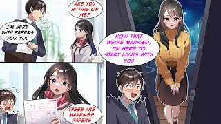 [Manga Dub] I accidentally handed her the wrong papers, and now she wants to be my wife...? [RomCom]