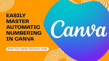 How to Add Page Numbers in Canva AUTOMATICALLY in 30 Seconds