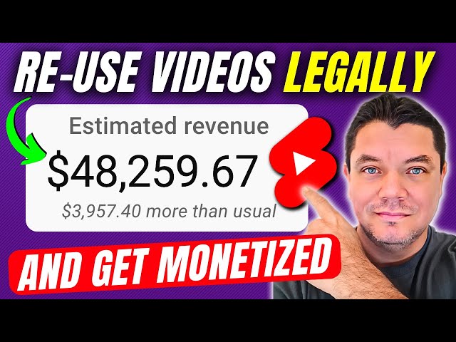 How To Get MONETIZED On YouTube Shorts REUSING Other People's Videos (YouTube Monetization Tutorial) class=